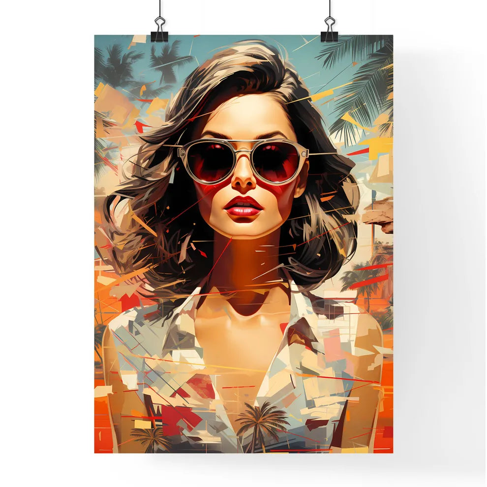 A Poster of Stylish retro poster with beauti Poster