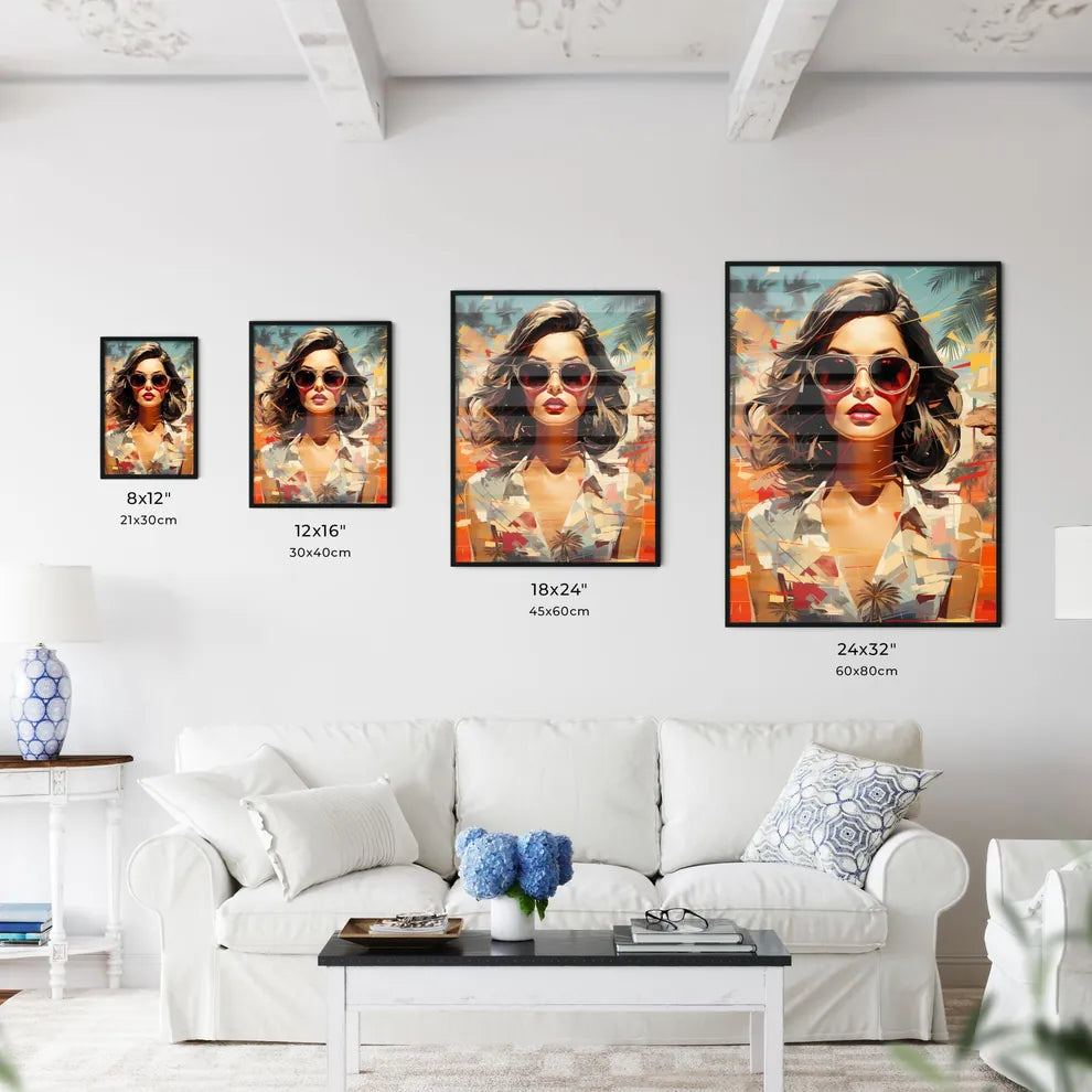 A Poster of Stylish retro poster with beauti - Kitchen Hangings