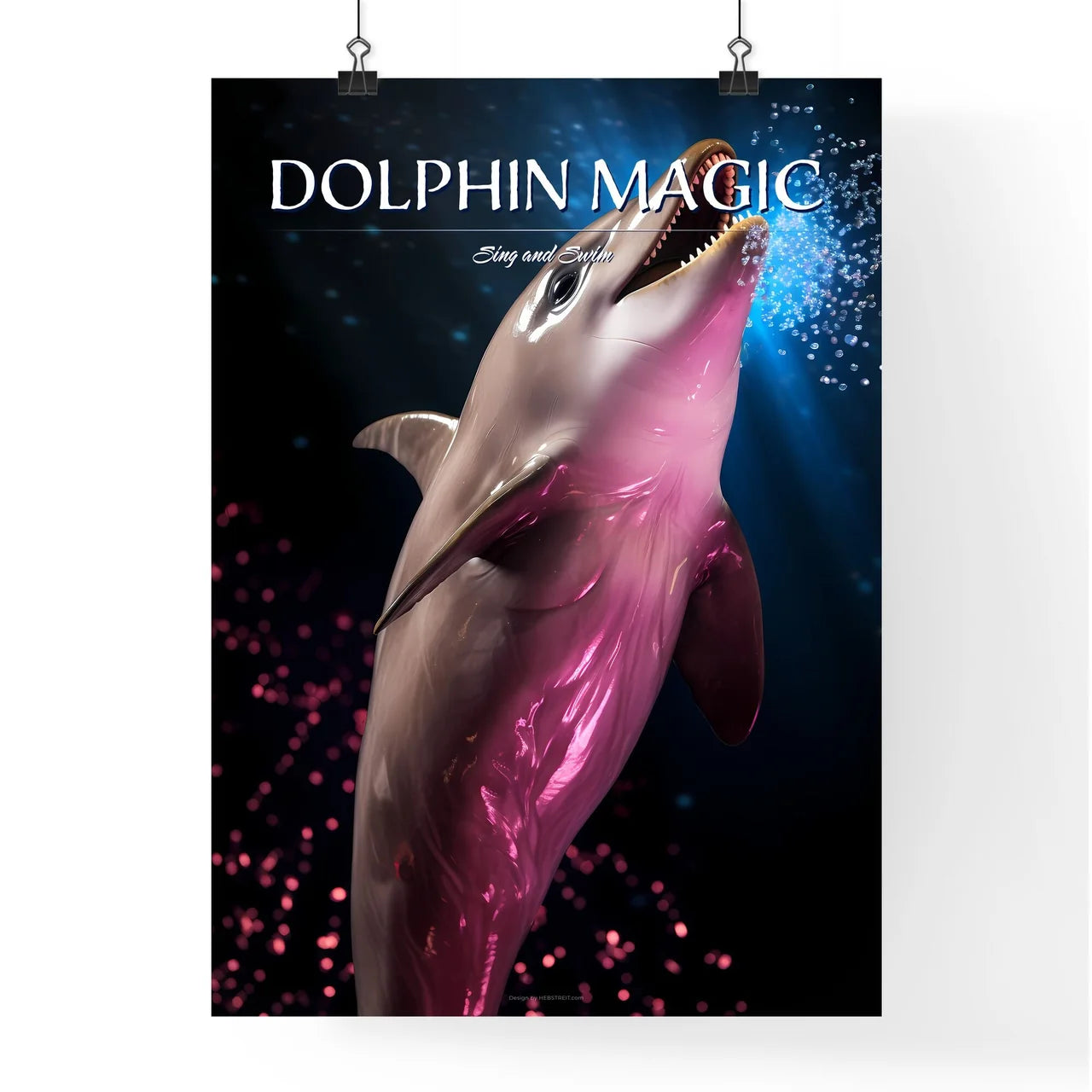 A Poster of A singing dolphin  Poster