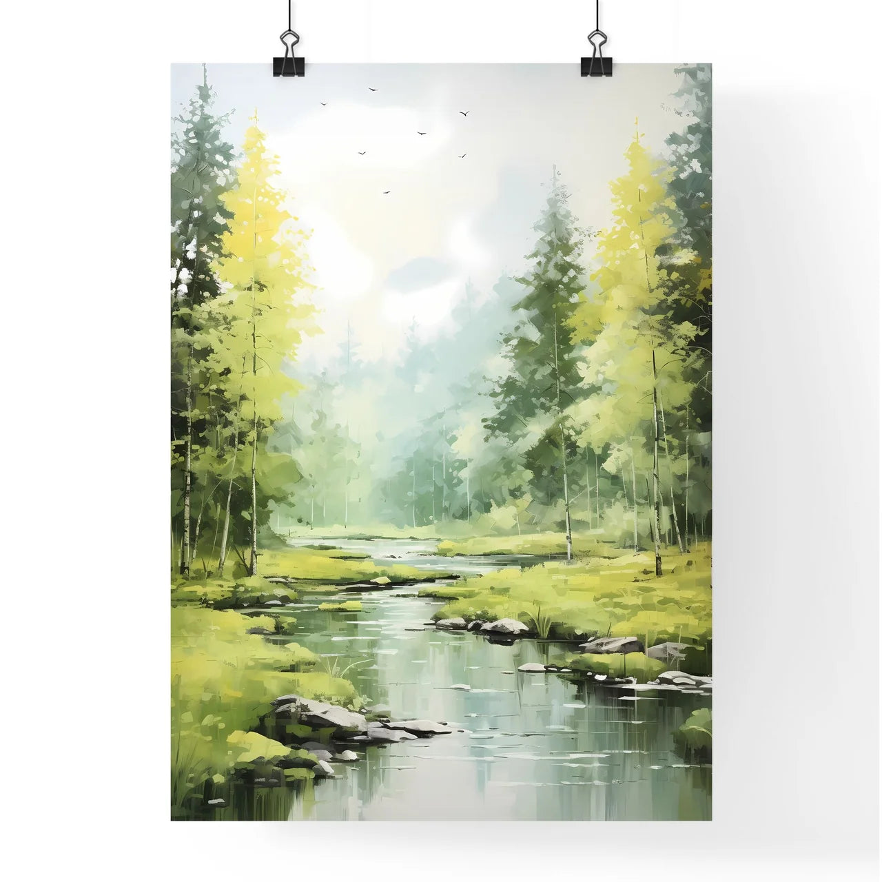 A Poster of a piece of acrylic painting - A  Poster