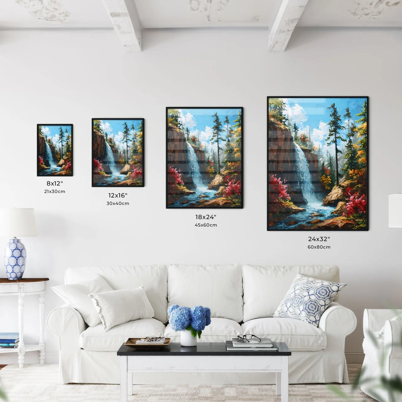 A Poster of Waterfalls landscape - A Waterfa - Kitchen Hangings