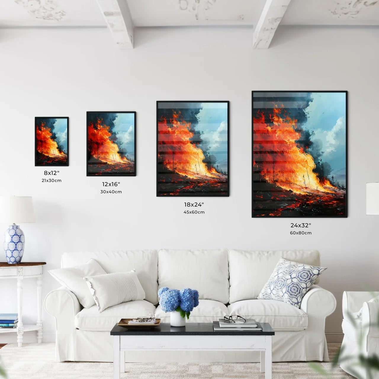 A Poster of fire - A Fire In Th - Kitchen Hangings