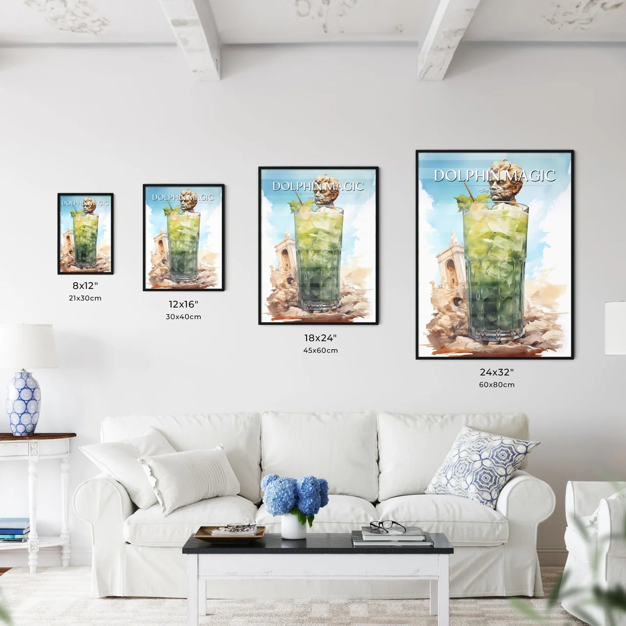 A Poster of mojito drink - A Glass With A St - Kitchen Hangings