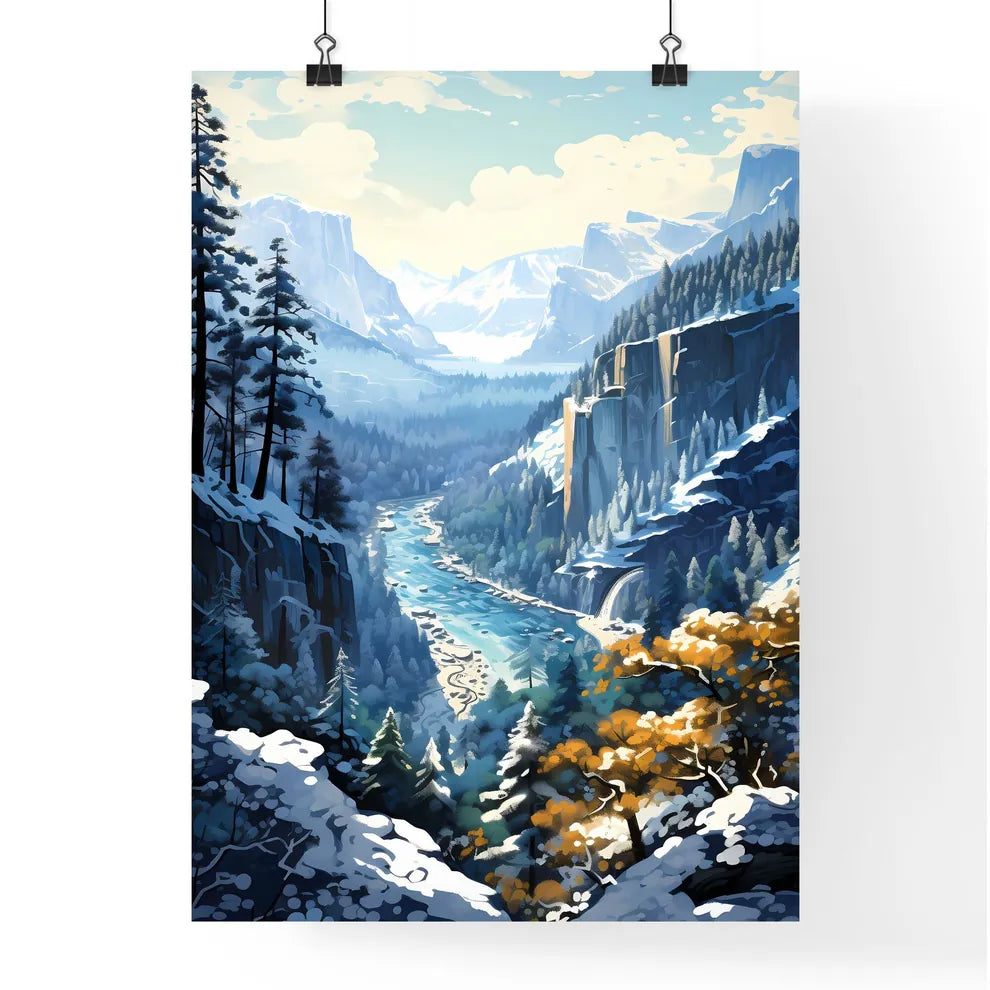 A Poster of Yosemite NAtional Park - A River Poster