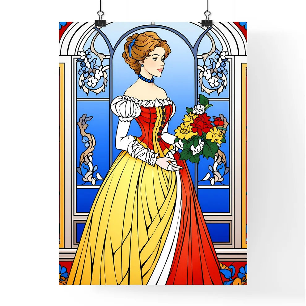 A Poster of elegant victorian woman - A Cart Poster