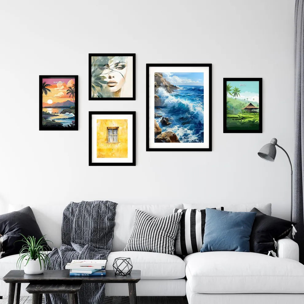 A Poster of waves - Waves Crashi Wall Art