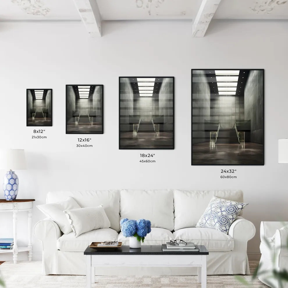 A Poster of Business center hall - A Stairca - Kitchen Hangings