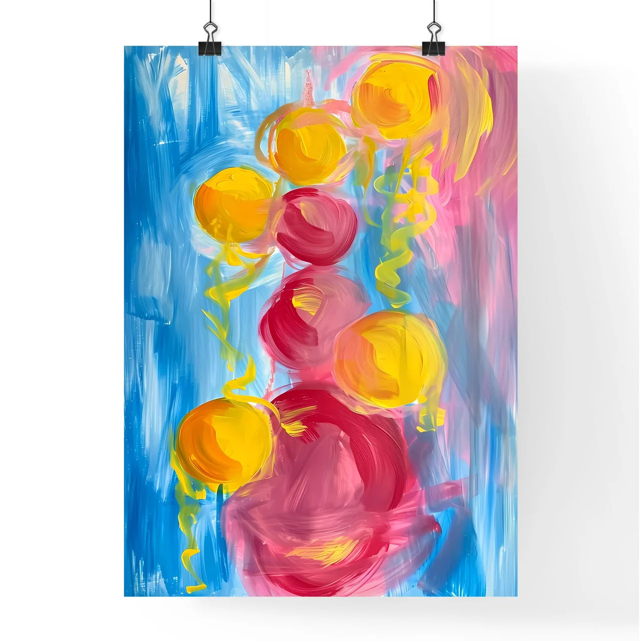 A Poster of Still life with Oranges ad Apple Poster