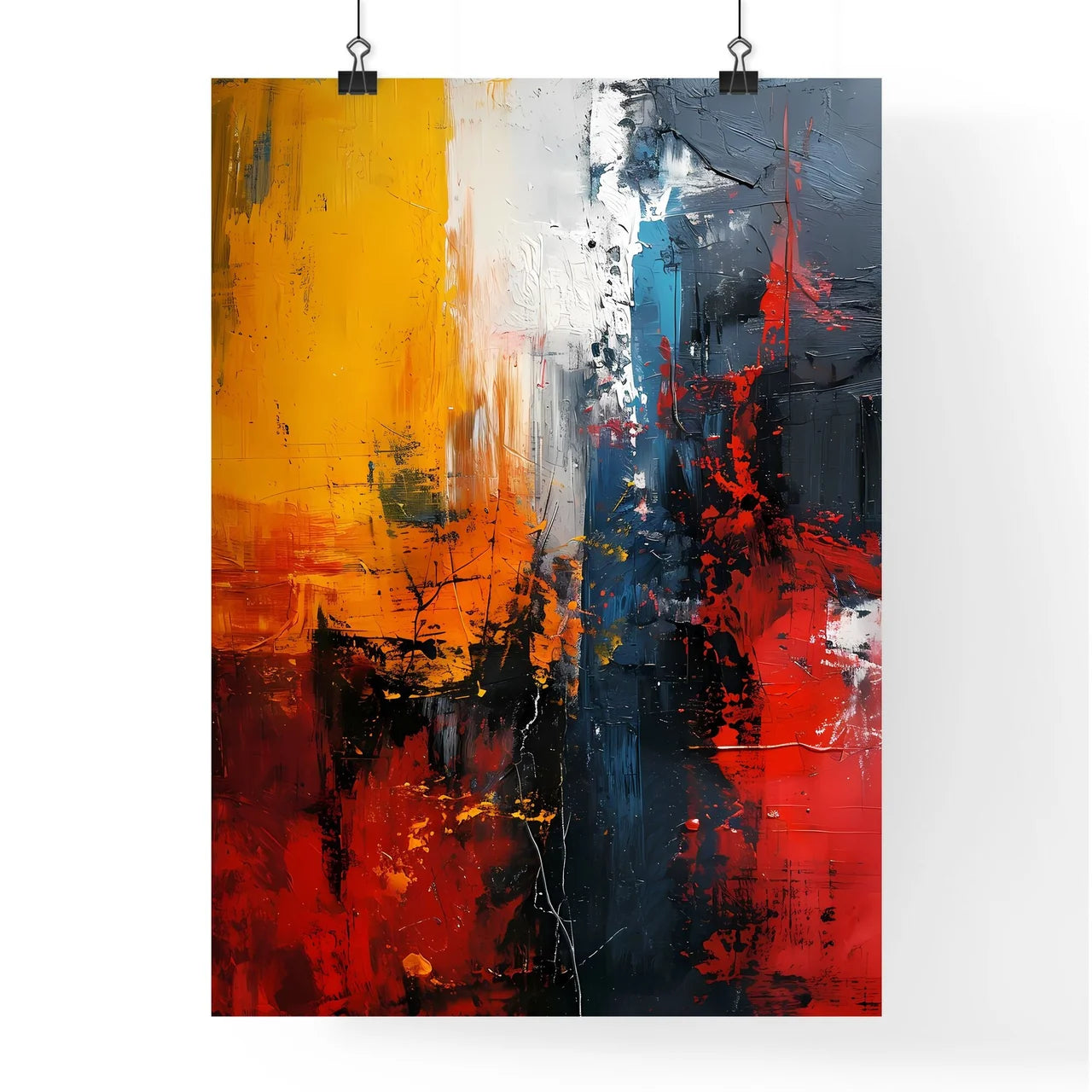 A Poster of abstract hand-made print - A Pai Poster