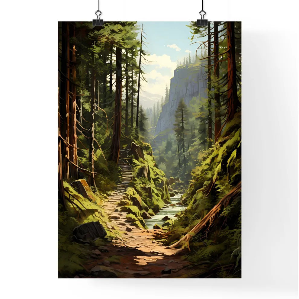 A Poster of Redwood National Park - A Forest Poster