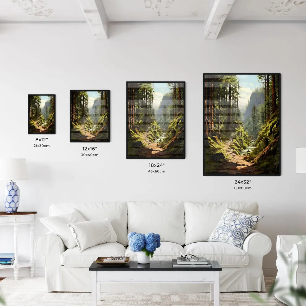 A Poster of Redwood National Park - A Forest - Kitchen Hangings