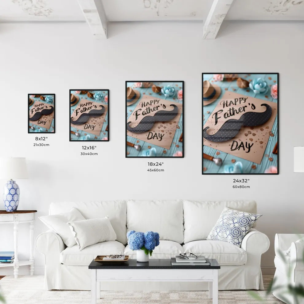 A Poster of fathers day wishes image - A Car - Kitchen Hangings