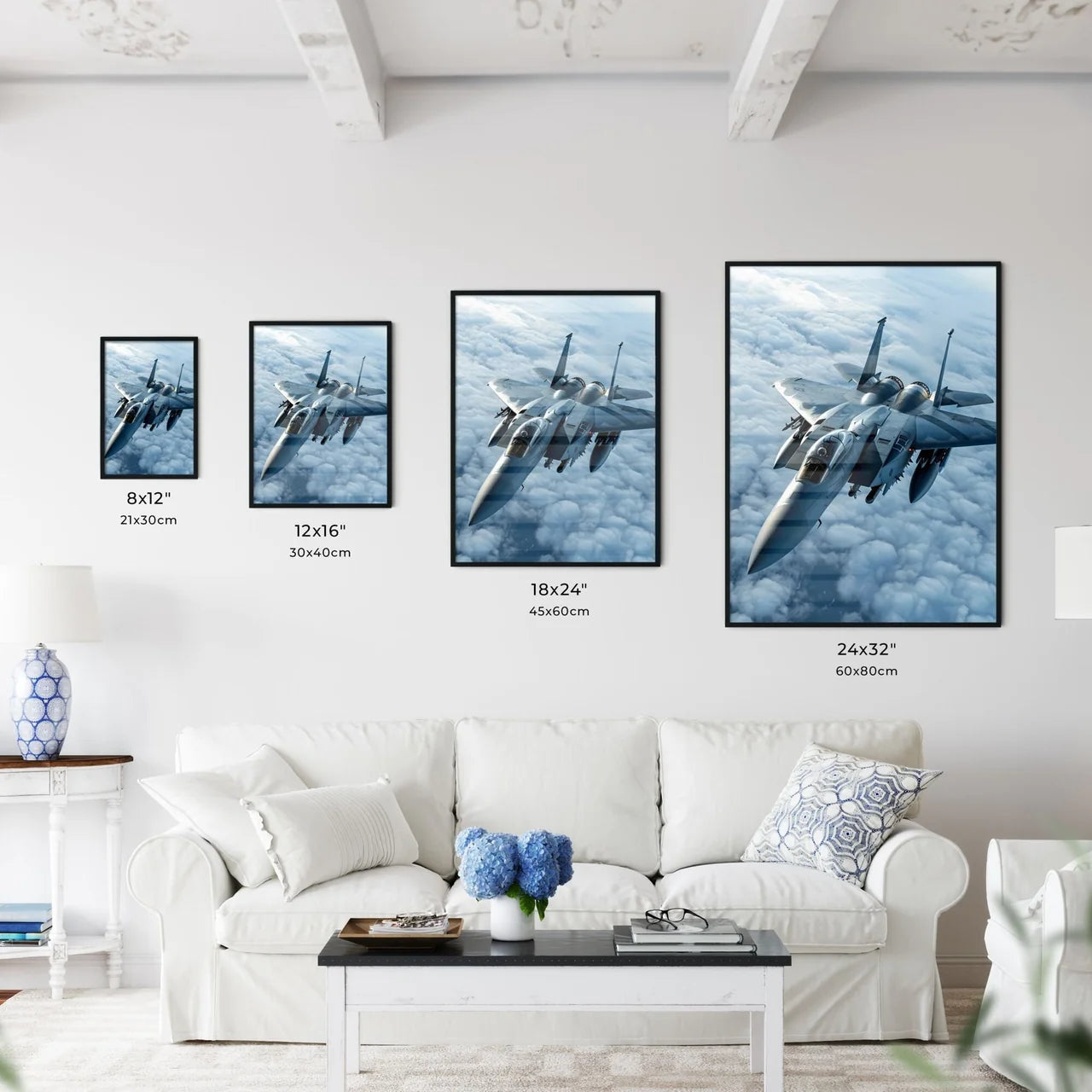 A Poster of an F-15 fighter Jet - A Military - Kitchen Hangings