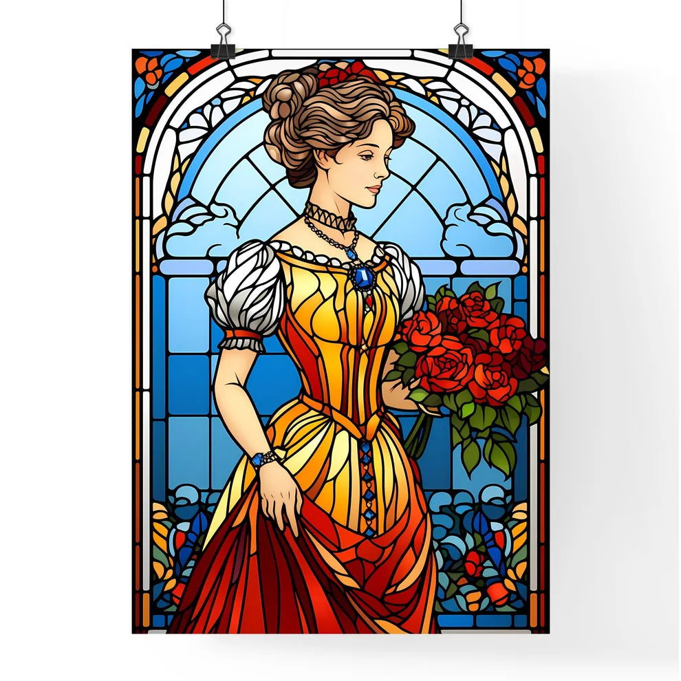 A Poster of elegant victorian woman - A Stai Poster