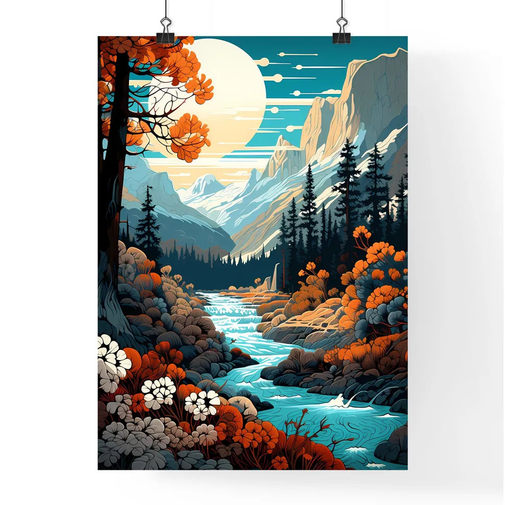 A Poster of Yosemite NAtional Park - A River Poster