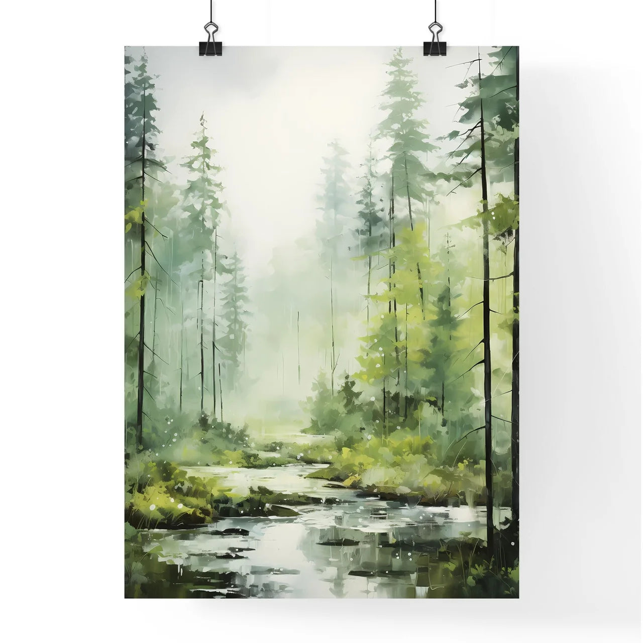 A Poster of a piece of acrylic painting - A  Poster