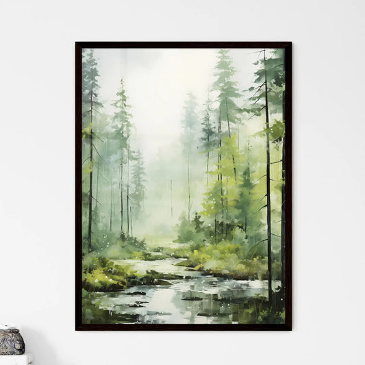 A Poster of a piece of acrylic painting - A  - Framed Art Print