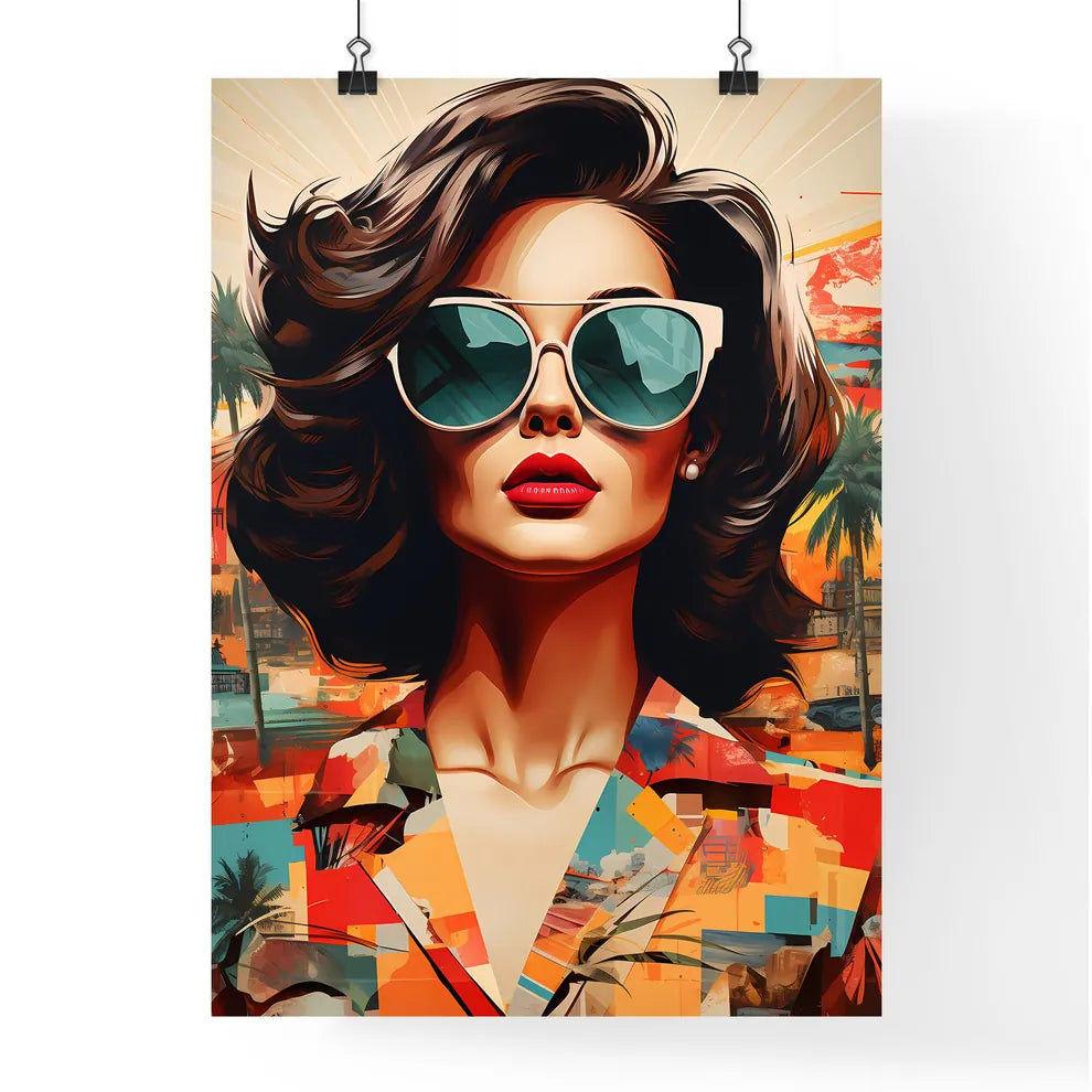 A Poster of Stylish retro poster with beauti Poster