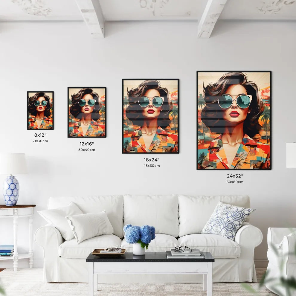 A Poster of Stylish retro poster with beauti - Kitchen Hangings