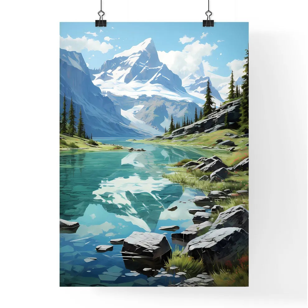 A Poster of Glacier National Park - A Lake S Poster