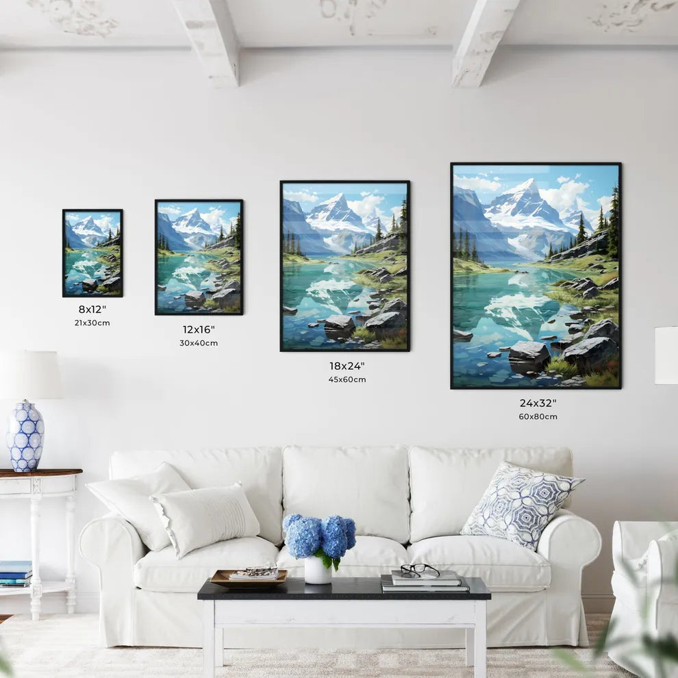 A Poster of Glacier National Park - A Lake S - Kitchen Hangings