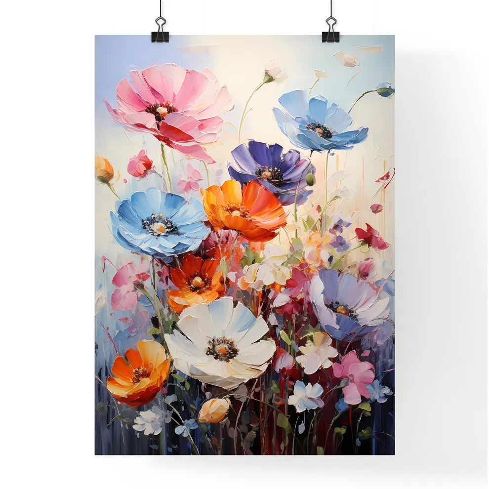A Poster of In a sea of flowers - A Painting Poster