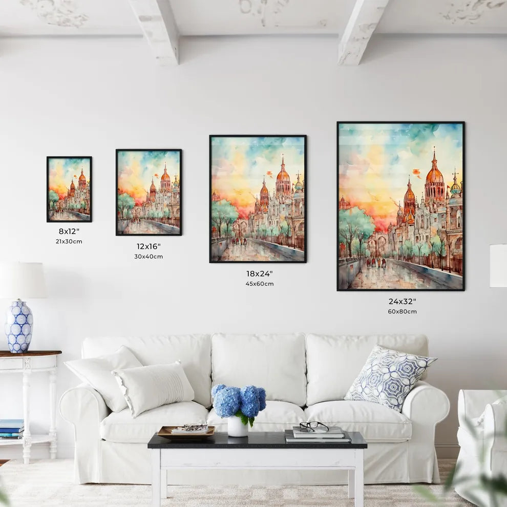 A Poster of cinco de mayo holiday card with copy space - A Watercolor Painting Of A City Size Chart