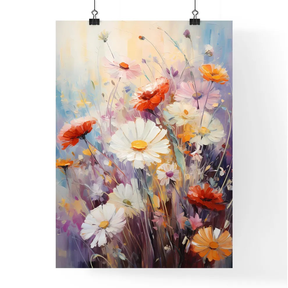 A Poster of In a sea of flowers - A Painting Poster