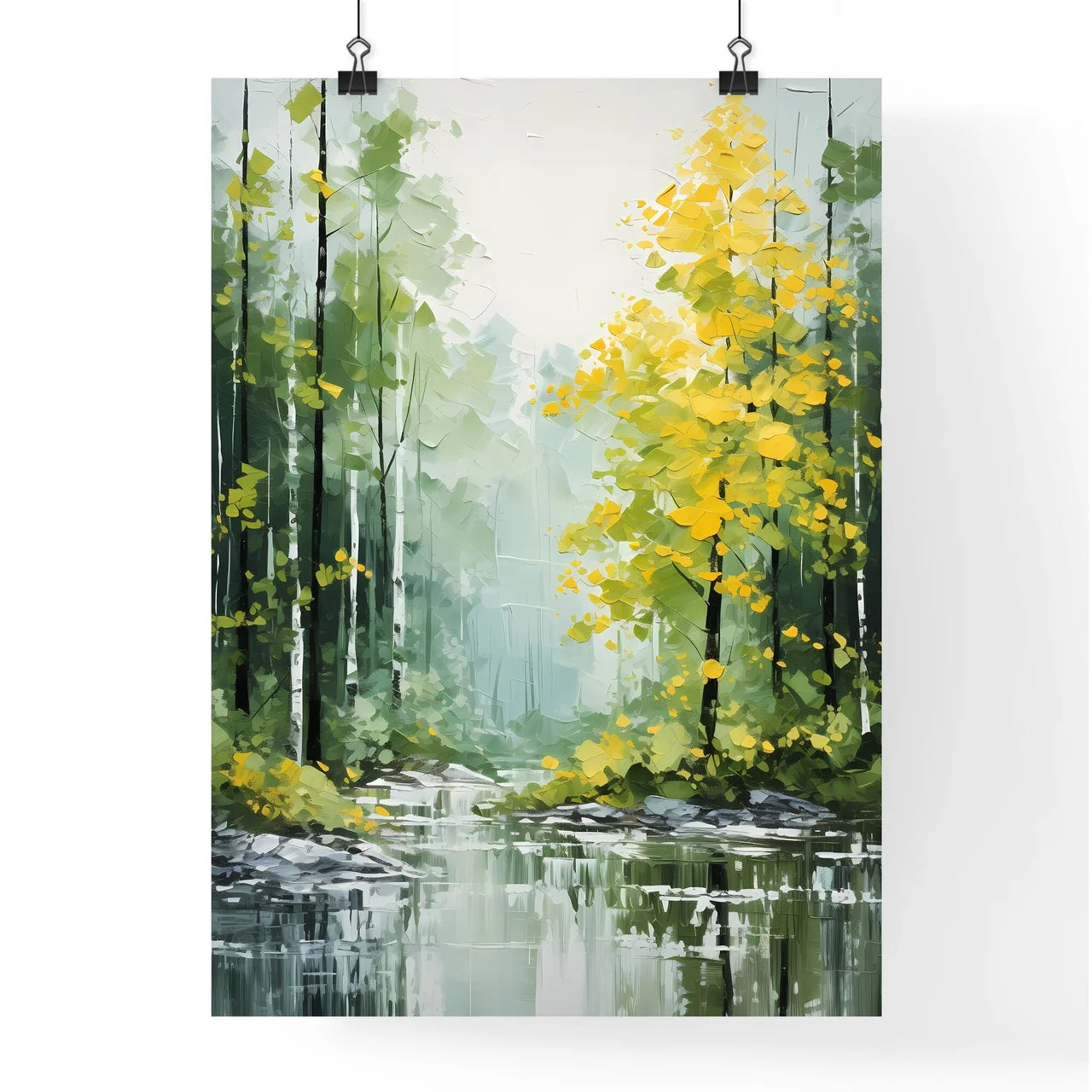 A Poster of a piece of acrylic painting - A  Poster