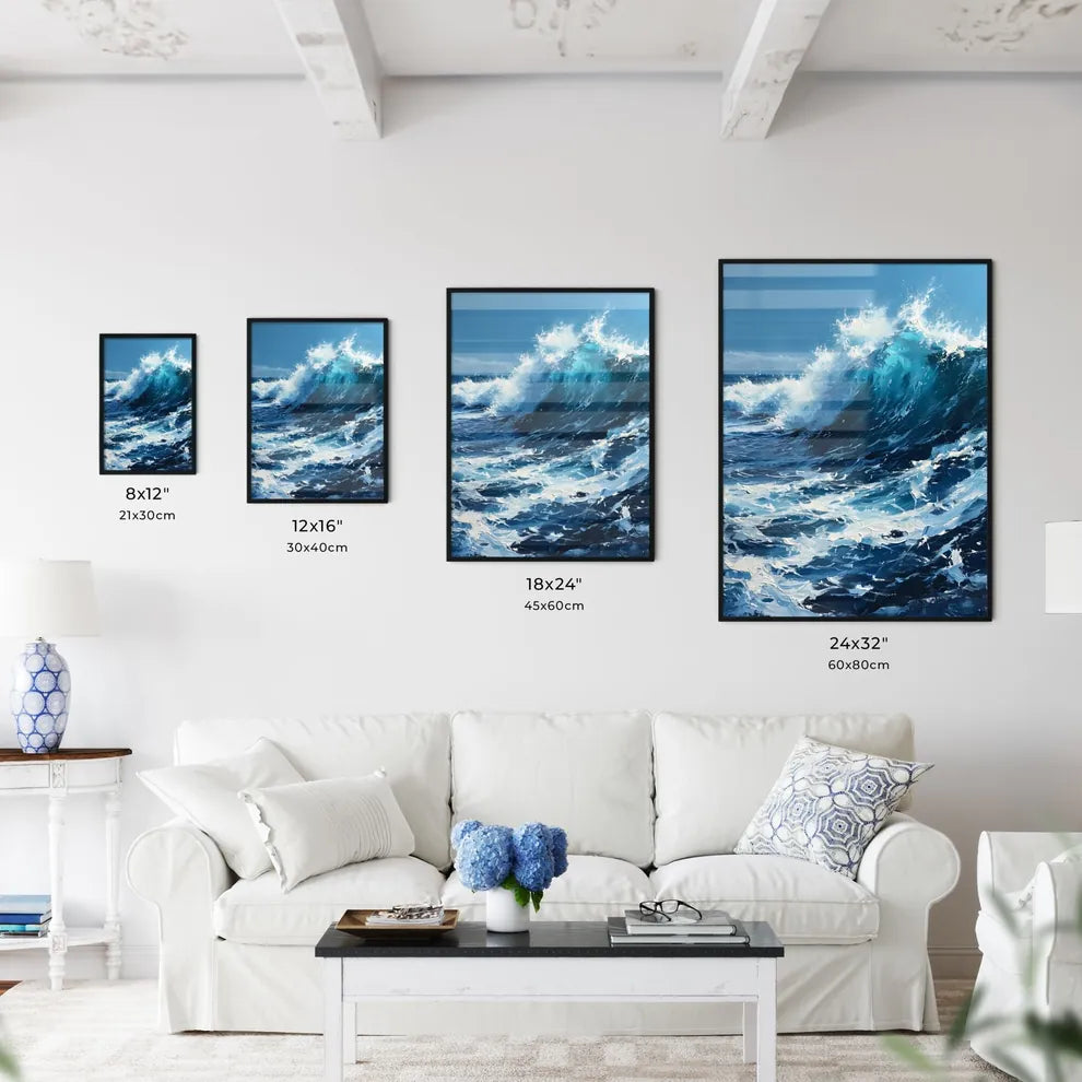 A Poster of waves - A Large Wave - Kitchen Hangings