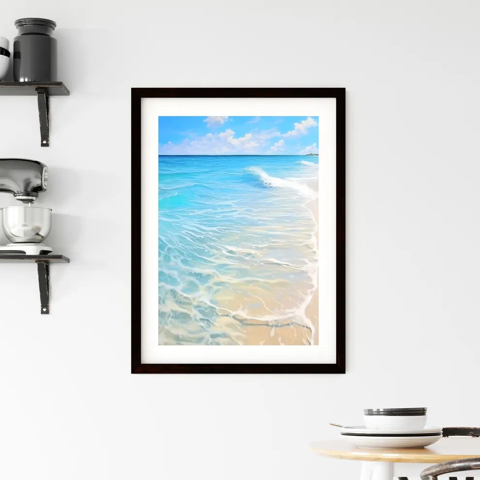 A Poster of On the beach in the south - A Be Framed Print