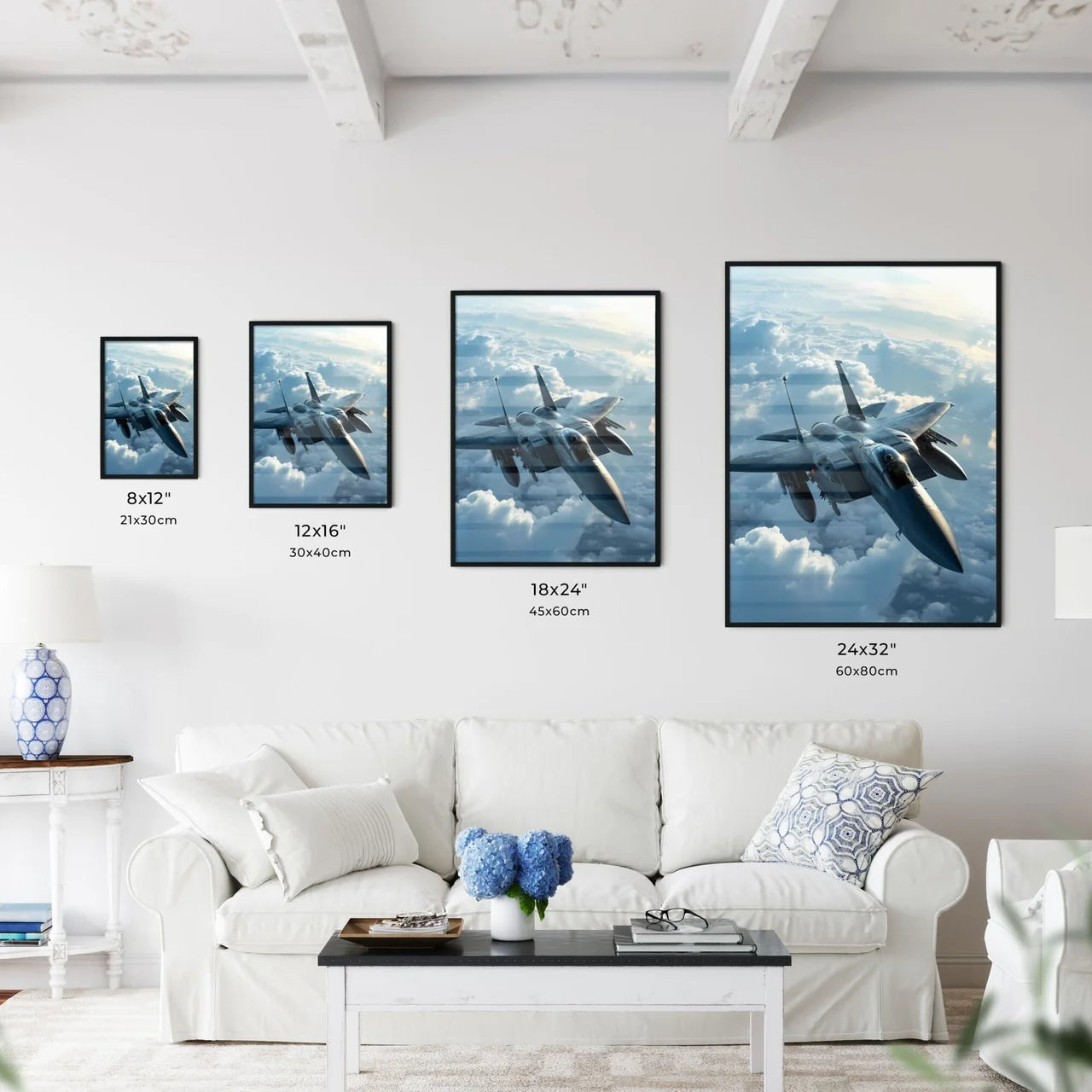A Poster of an F-15 fighter Jet - A Jet Flyi - Kitchen Hangings