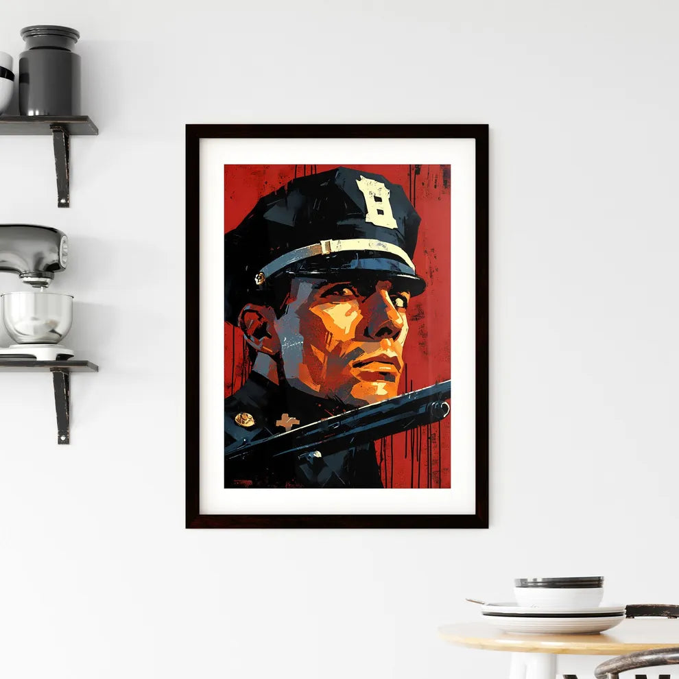 A Poster of Print style Framed Print