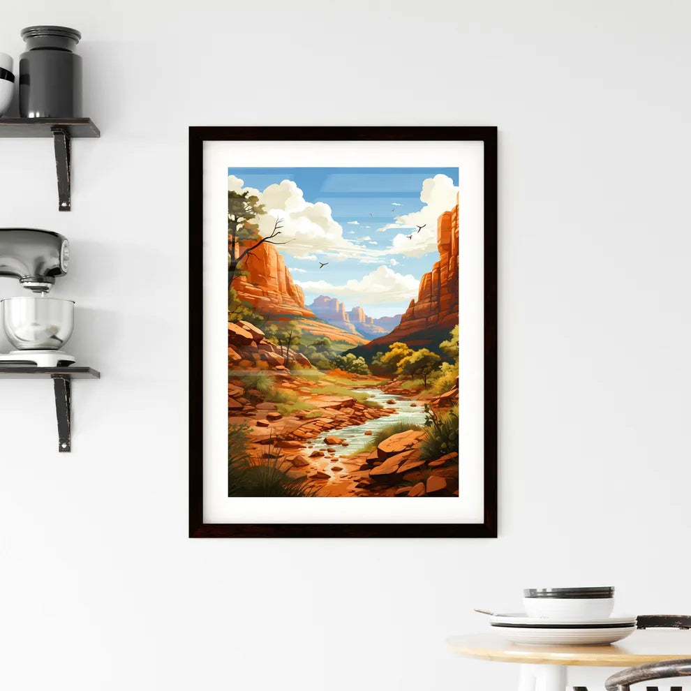 A Poster of Sedona National park  Framed Print