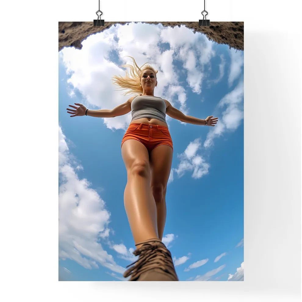 A Poster of influencer at the beach - A Woma Poster