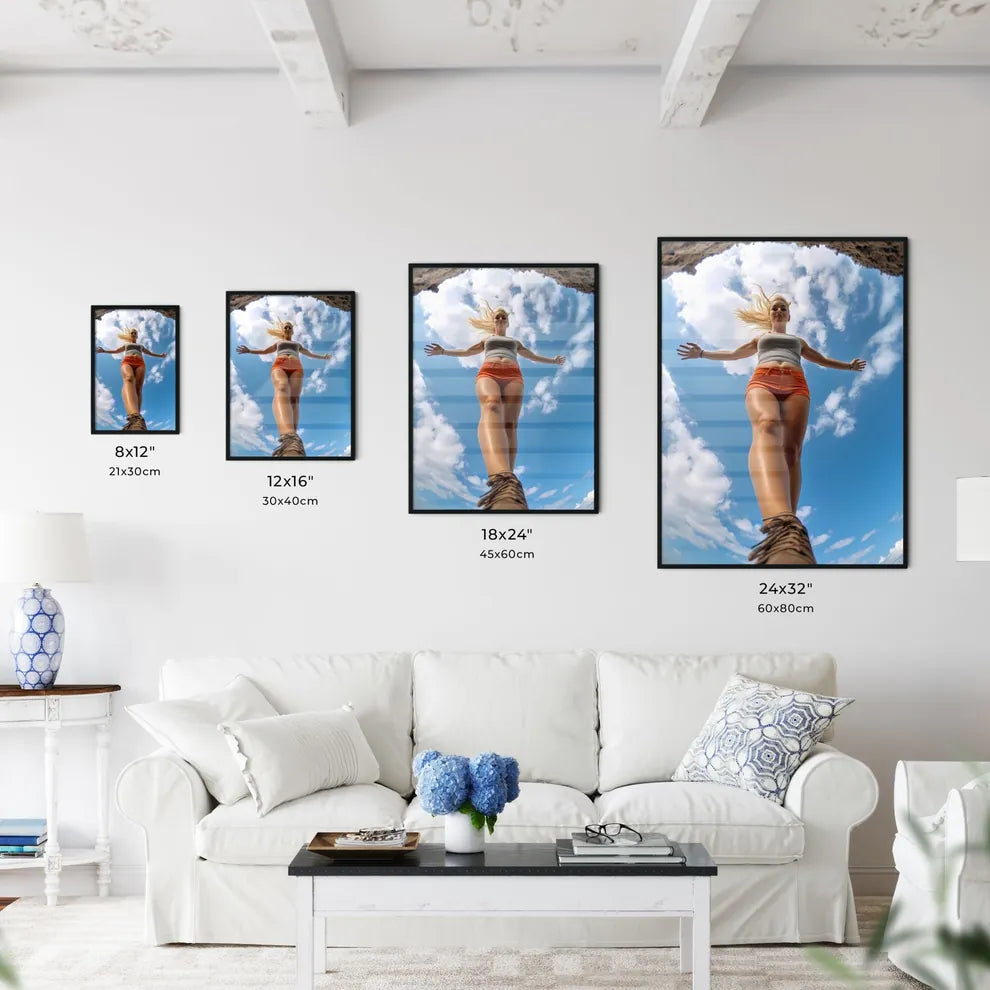 A Poster of influencer at the beach - A Woma - Kitchen Hangings