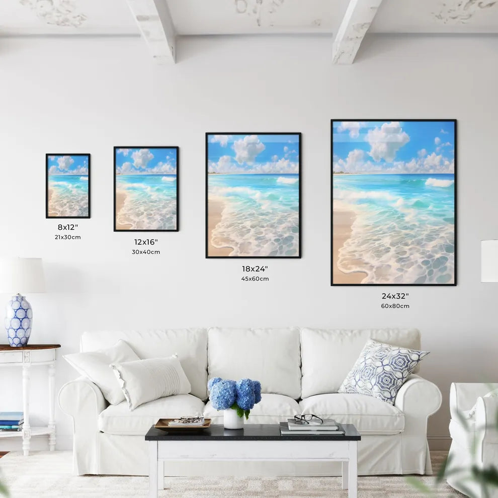 A Poster of On the beach in the south - A Be - Kitchen Hangings