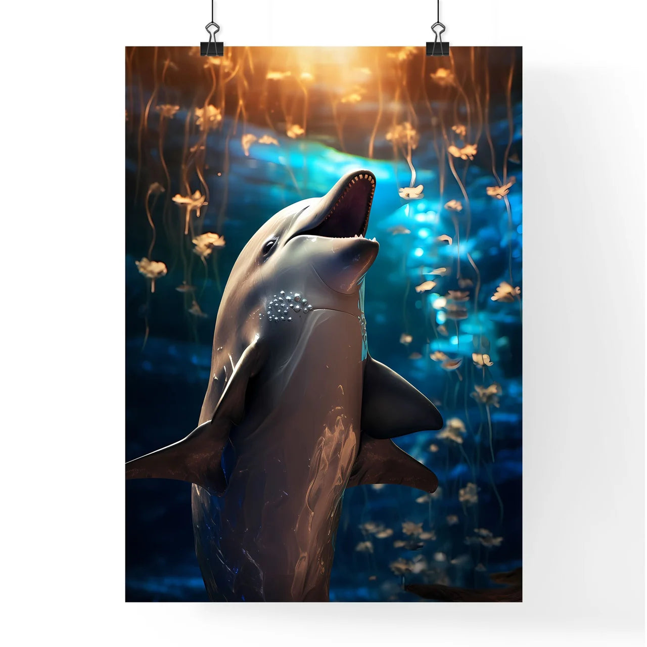 A Poster of A singing dolphin  Poster