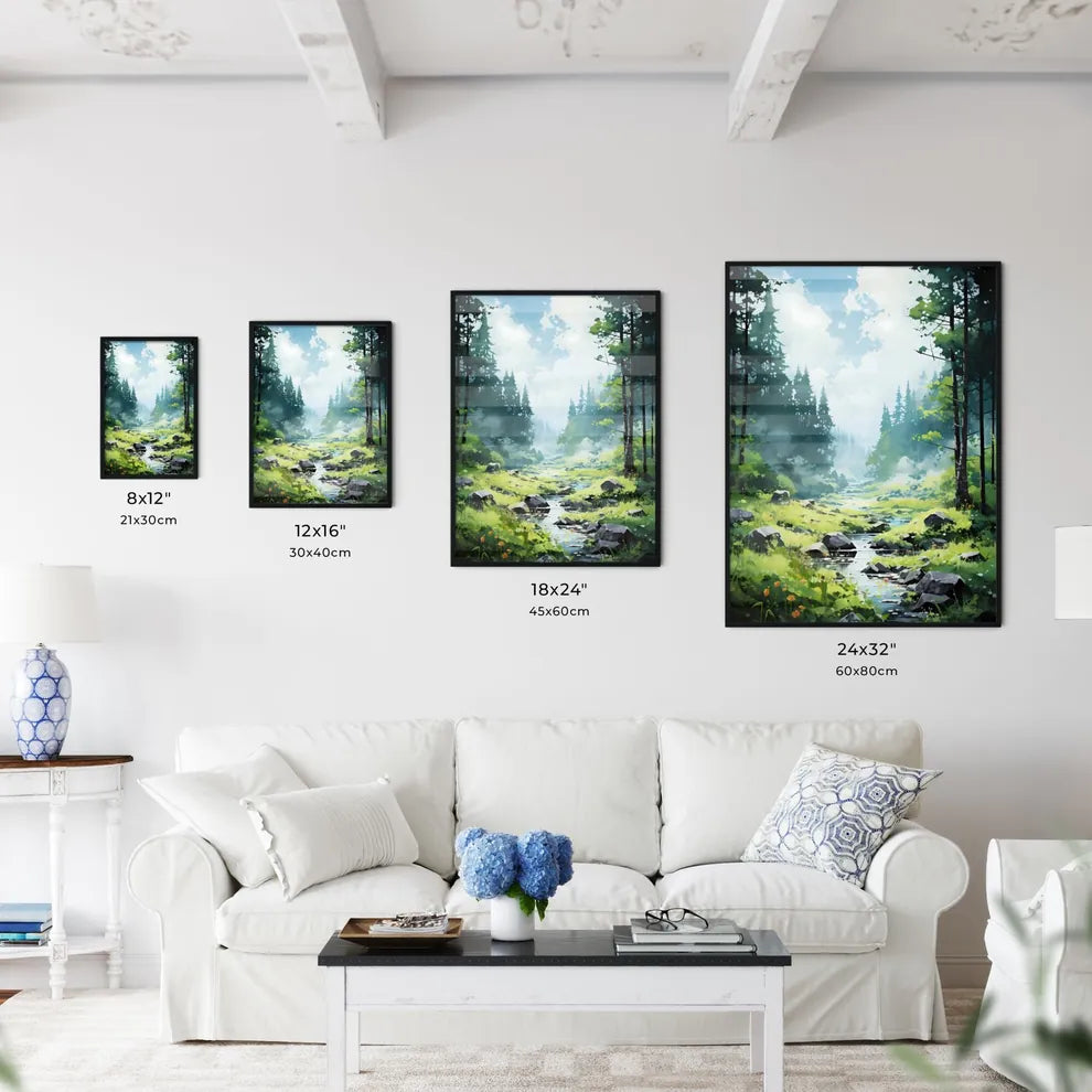 A Poster of a piece of acrylic painting - A  - Kitchen Hangings