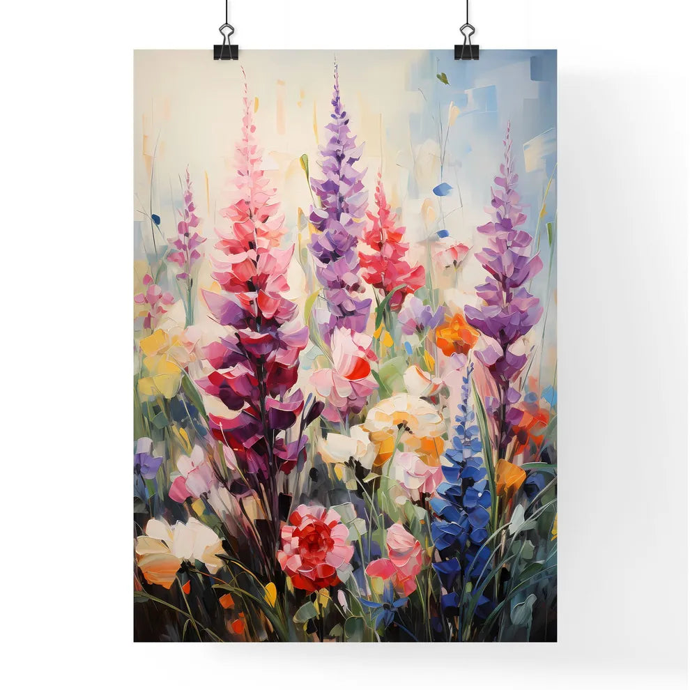 A Poster of In a sea of flowers - A Painting Poster