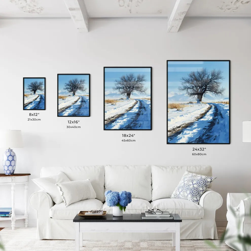 A Poster of winter desert day landscape - A  - Kitchen Hangings