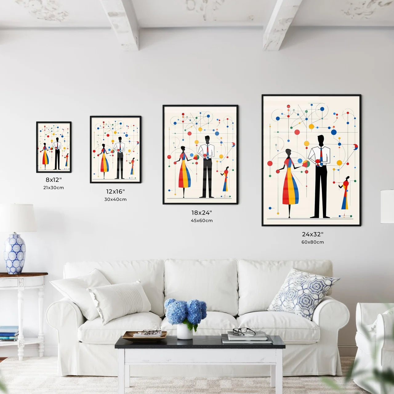 A Poster of minimalist teacher art - A Man A - Kitchen Hangings