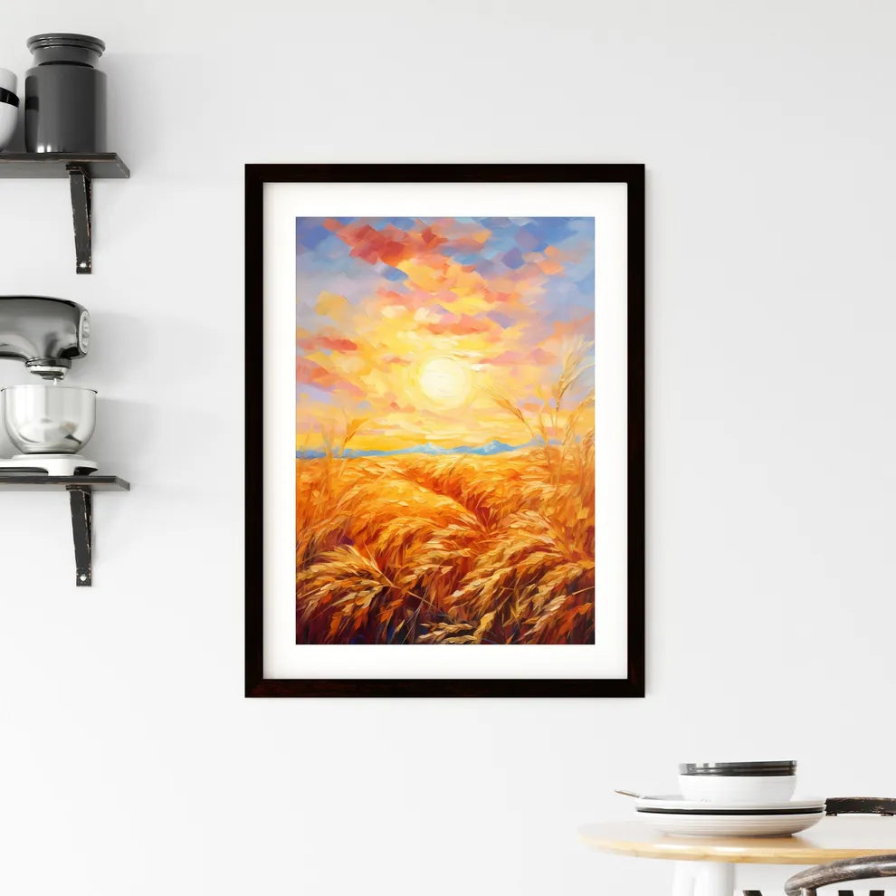A Poster of An impressionist oil painting -  Framed Print