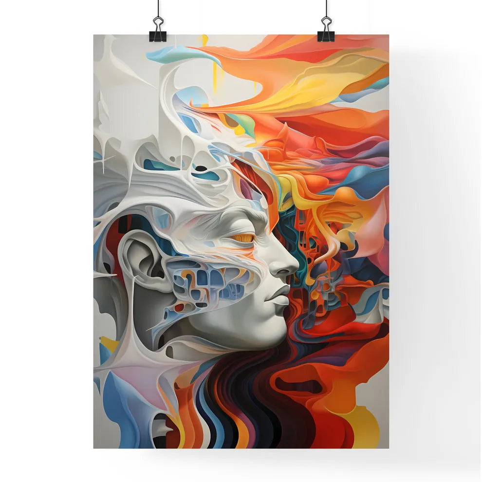 A Poster of An oil painting - A Colorful P Poster