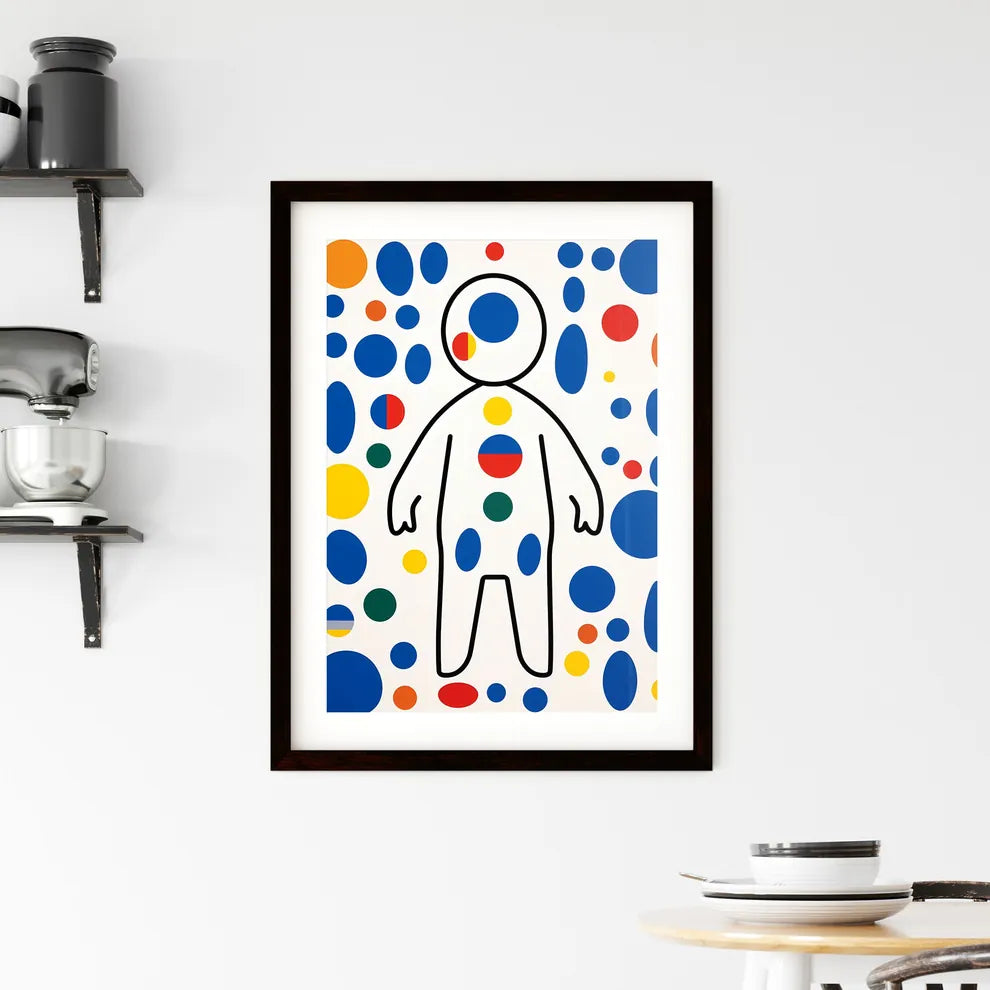 A Poster of minimalist baby art - A Drawing  Framed Print