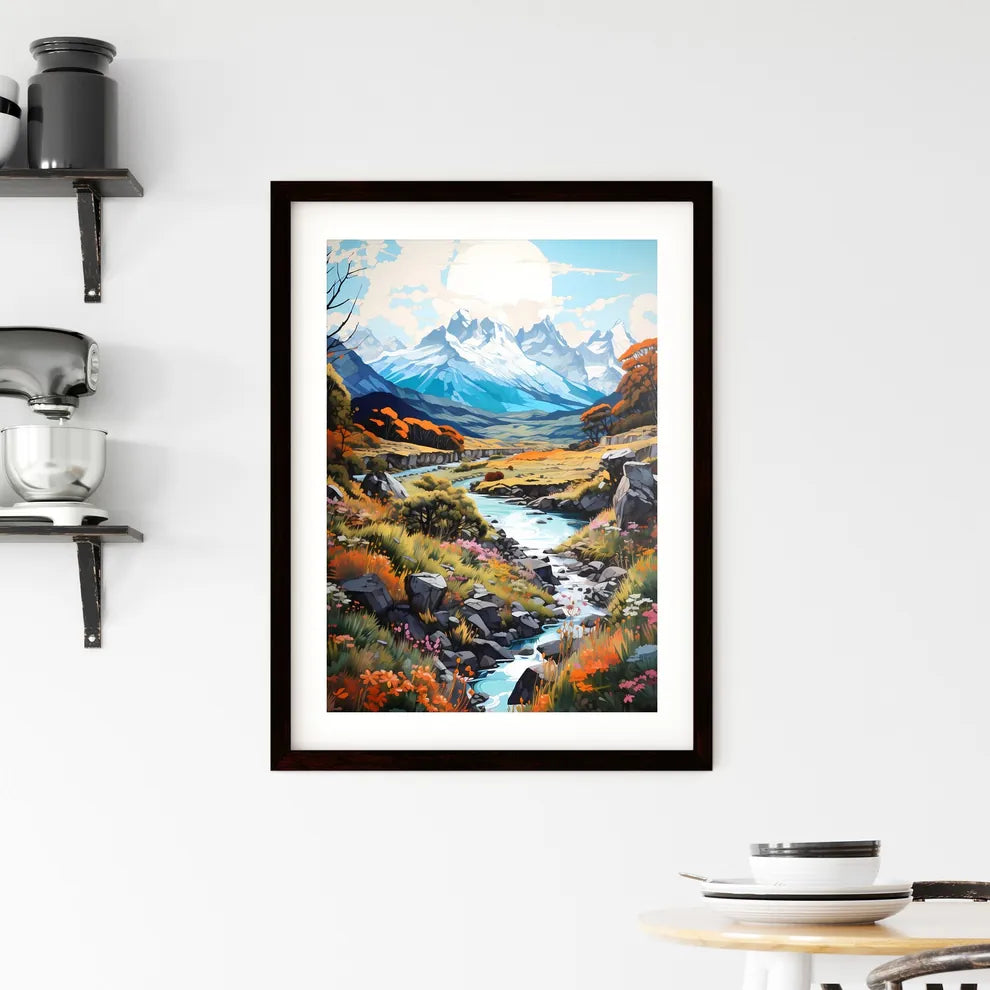 A Poster of Torres del Paine Natinal Park -  Framed Print