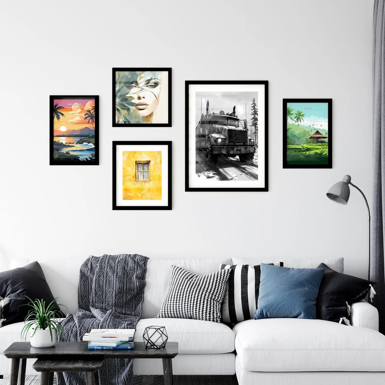 A Poster of super monster truck race colorin Wall Art