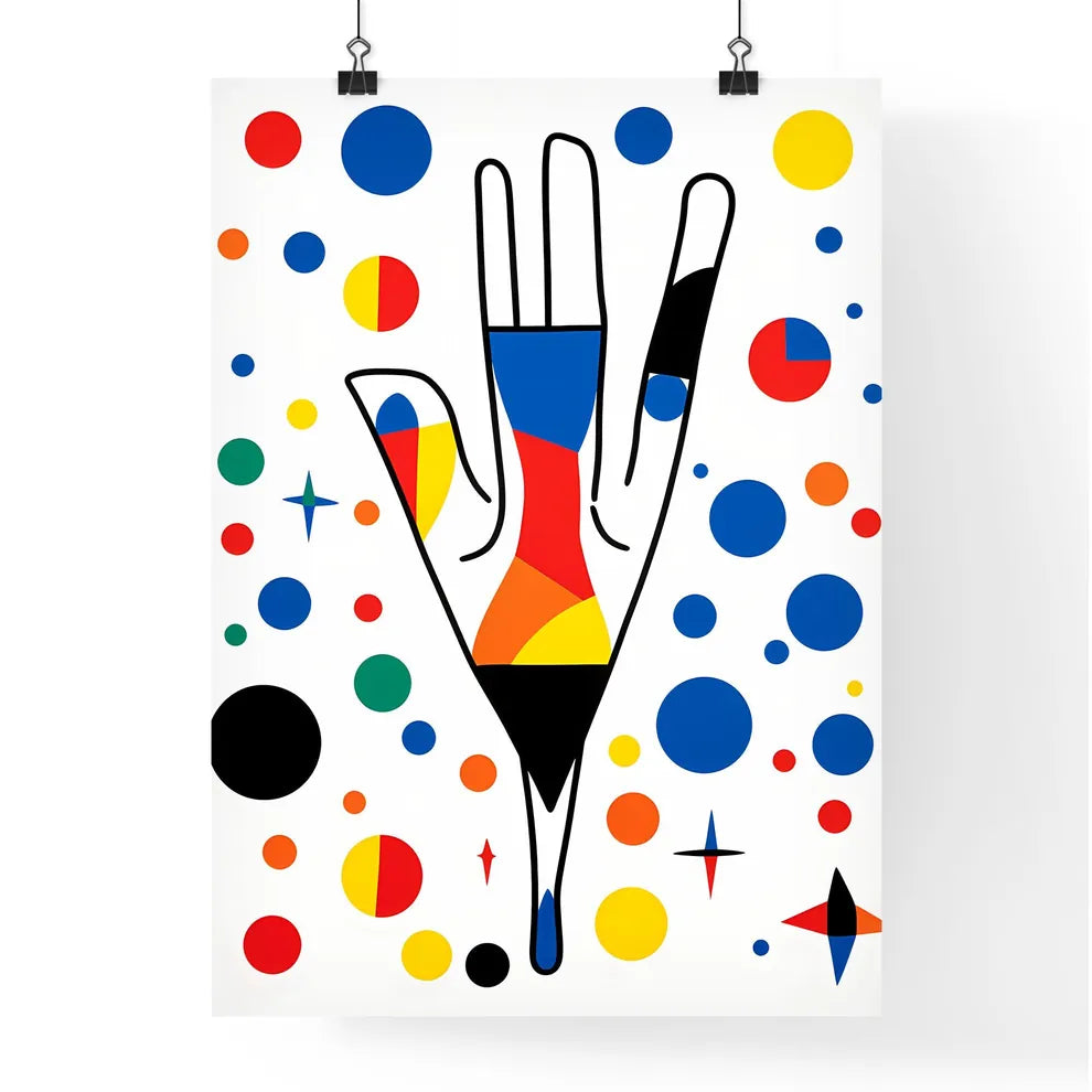A Poster of minimalist baby art - A Colorful Poster