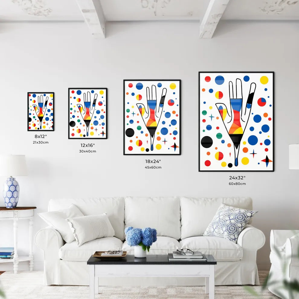 A Poster of minimalist baby art - A Colorful - Kitchen Hangings