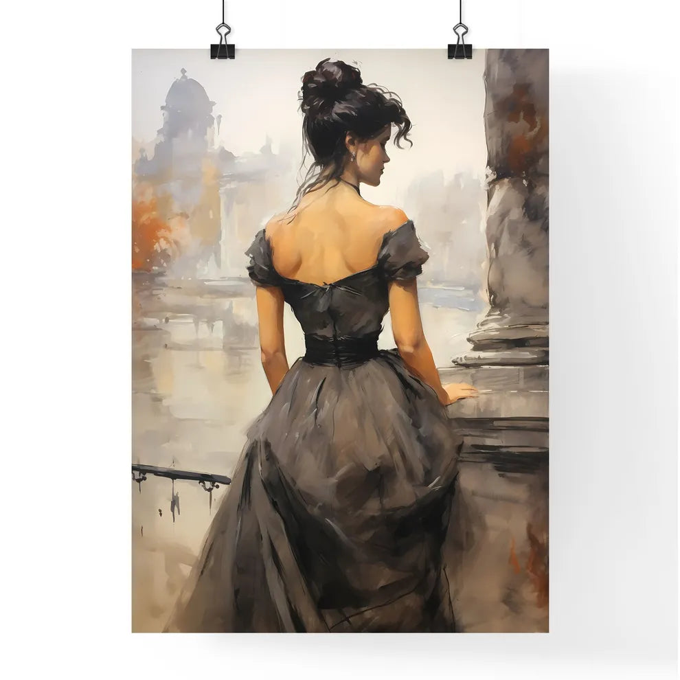 A Poster of rear view of woman with a victor Poster